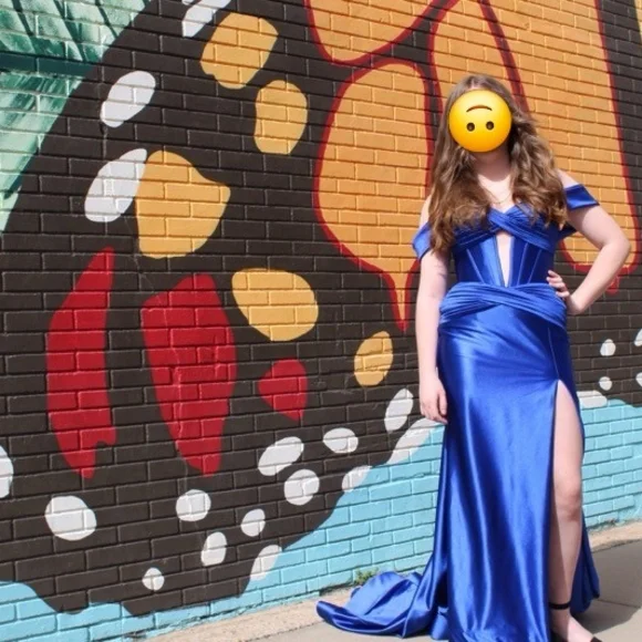 Sherri Hill Royal Blue Prom Dress From Royal We - Picture 1 of 6